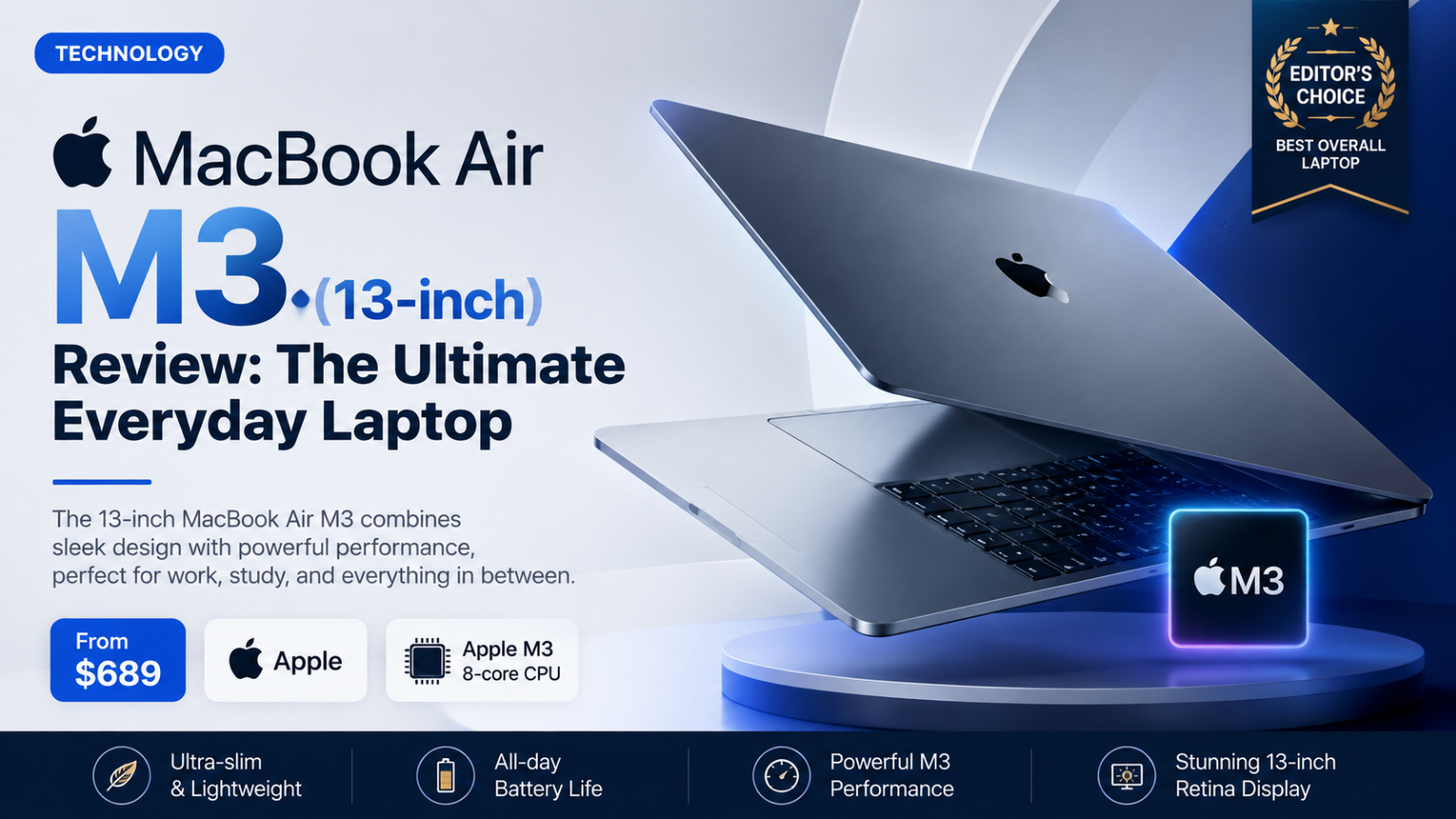 MacBook Air M3 (13-inch) Review: The Ultimate Everyday Laptop
